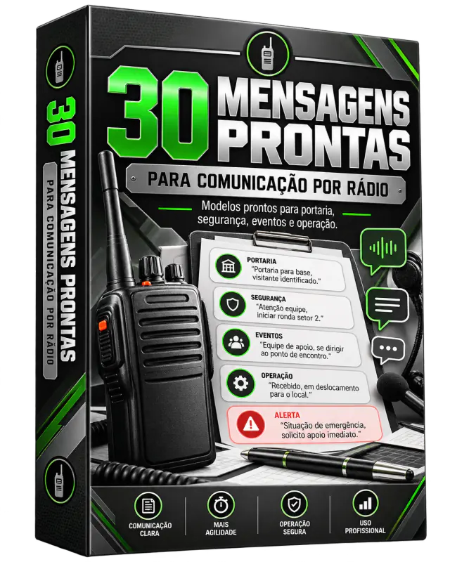 Bônus 2: 30 Mensagens Prontas para Comunicação por Rádio